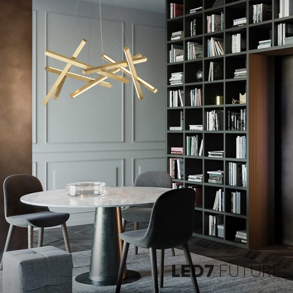 Loft Industry Modern - Cross Chandelier